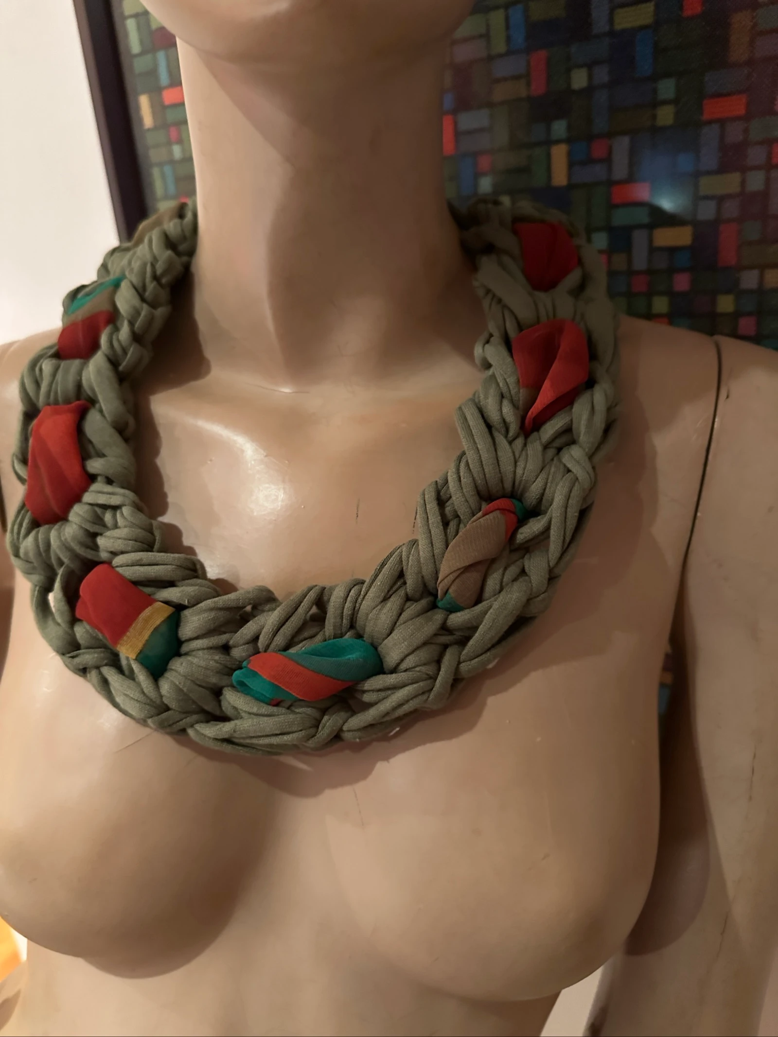 Colar de crochê feito à mão – photo 2
